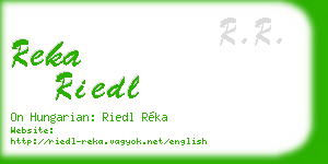 reka riedl business card